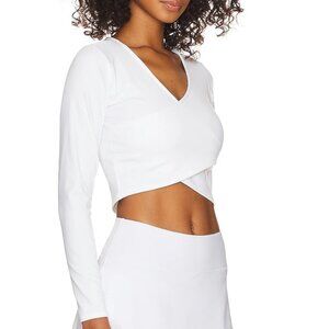 EleVen by Venus Williams Power Long Sleeve Top Women's Athleisure, Size S White